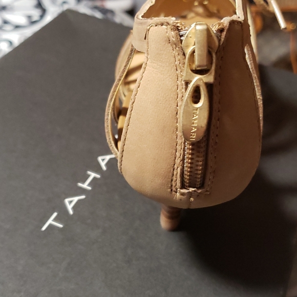 Tahari Tan Leather Heel Shoes - Picture 5 of 7